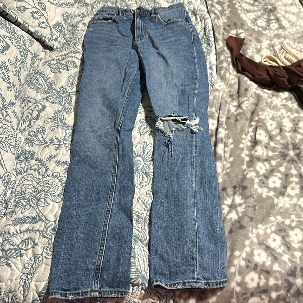 Abercrombie & Fitch slim straight ultra high rise jeans